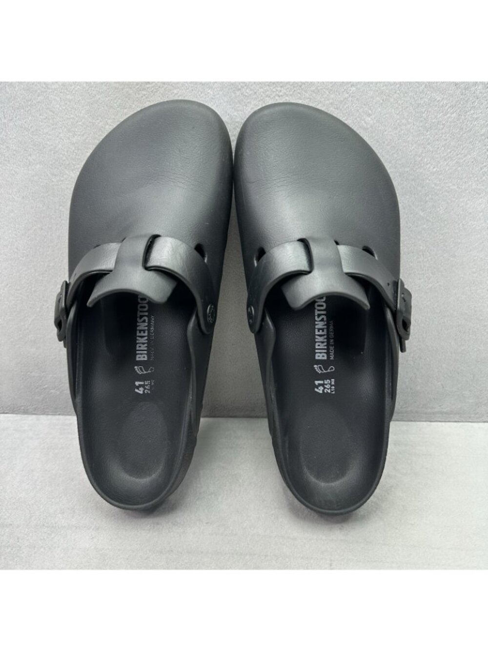 Birkenstock Boston EVA Womens Size 10 (EU 41) Clog Black Water Friendly Comfort - Picture 6 of 8